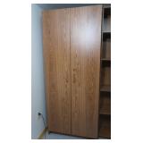Pressed Wood Cabinet w/Adj Shelves 30x16x72"