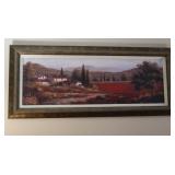 Framed Print-artist signed 17.5x42"