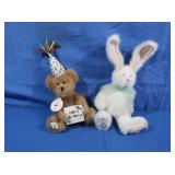 2 Boyds Bears-Bear, Rabbit