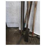 Hand Tools, Digging Bar, Rakes, Edger