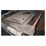 Metal Wheeled Cart 17Hx24.5Wx30"D w/Accessories