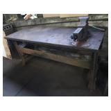 Heavy Metal Fabricating Table 72x29x33" (vise not