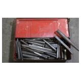 Box 8x19x5" w/Chisels & Punches