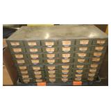 2 File Card Cabinets 10.5Hx34Wx17"D