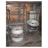 2 Metal Display  Racks 46Hx23Wx11"D &