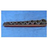 10 Snap-on 1/2" 8 pt Sockets