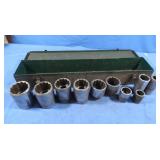 3/4" Drive Sockets 1 1/8" to 2" in Box