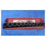 MAC 14-pc 3/8 Drive Metric Socket Set 19-6 mm