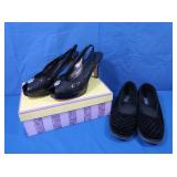 NIB Brighton Welch Black Snake Leather Shoes-sz