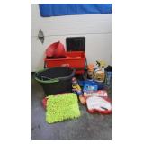 Plastic Wheeled Storage Bucket, Rubbermaid