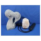 Salt Rock Lamp, Cement Statue