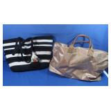 Mud Pie Glitter Bag, Stella & Dot Woven Beach Bag