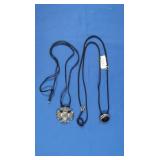 Sterling Silver, Onyx & Black Cord Necklaces