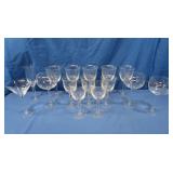 Glass Stemware (1 pc broken)