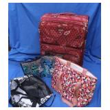 Vera Bradley Suitcase & Reusable Shopping Bags