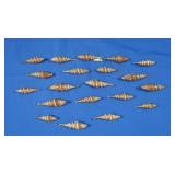 Genuine Seashells trimmed in 24K Gold