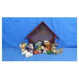 Resin Nativity Set (cow broken, has pc)