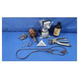 PanaVise, Neva-Clog Stapler, Ring Sizers & more