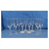 Glass Stemware-some w/Christmas Tree Etchings