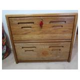 Wooden Filing Cabinet 36x19x31"
