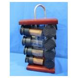 Spice Organizer on Lazy Susan-Glass Jars