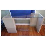 Post Modern Sofa Table w/Glass Top, Table Runner