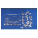 3 Brighton Chain & Belts w/Clear Stone Accents