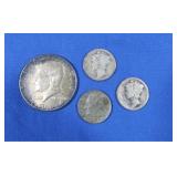 1964 Liberty Half Dollar Coin, 1923, 1924, 1965