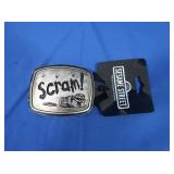 NWT Sesame Street Belt Buckle-"Scram"