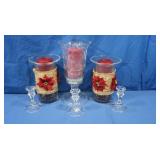 Glass Candlesticks, D?cor