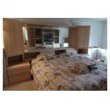 King Size Bed, Headboard Complete Unit