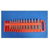 24 Snap-on 3/8" SAE & Metric Sockets