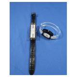 Ladies Watches, Cenere Black Leather, Luna Bianca