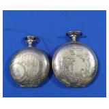 2 Gold Filled Pocket Watch Cases