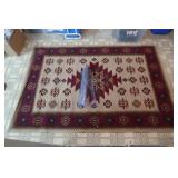 Rug 63x92" & Plastic Rug Protector-approx 6 ft