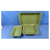 3 pc WorldWide Home Products Baking Dishes-Olive