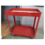 Rolling Metal Work Cart 32x16.5x35"H