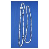 2 Bone Necklaces-28" & 32"