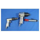 Snap-on 1/4" Air Ratchet, I.R. 1/2" Impact & 3/8