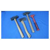 2-3 lb Hammers, Sears Hatchet, Snap-on Fiberglass