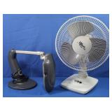 Oscillating Fan, Desk Light