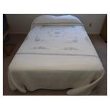 Queen Bed-Mattress, Box Spring, Frame & Bedding