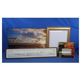 Artwork-Aruba 29x6", Beach 24x16", Gold 17x14",