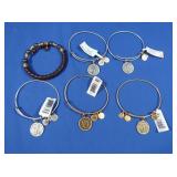 Alex & Ani Initial & Stone Bracelets