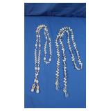 Freshwater Pearls, Rose Quartz 44" Wrap Necklace,