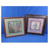 2 Framed Artwork-Pastels Print, Olson Iris Print