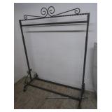 Metal Garment Rack on Wheels 48x21x63"H