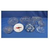 Collector Moon Landing Glass Plate, Handpainted