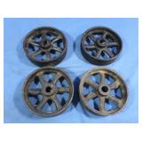 Vintage Metal Pulley Wheels
