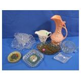 McCoy Pottery Pitcher, Yellow Depression, Homer